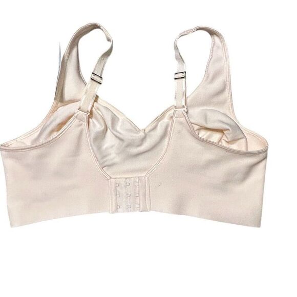 Hanes Women's Wire-Free T-Shirt Bra XL Cream Smooth Seamless - Picture 2 of 11